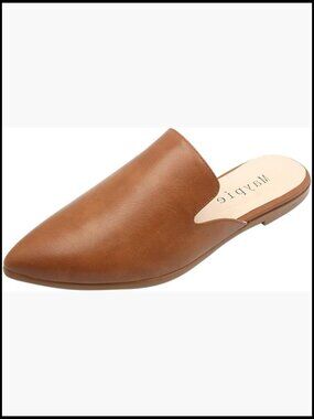 Pointed Toe Flat Mules Slip On Loafers Backless Minimal Chic Casual Shoes